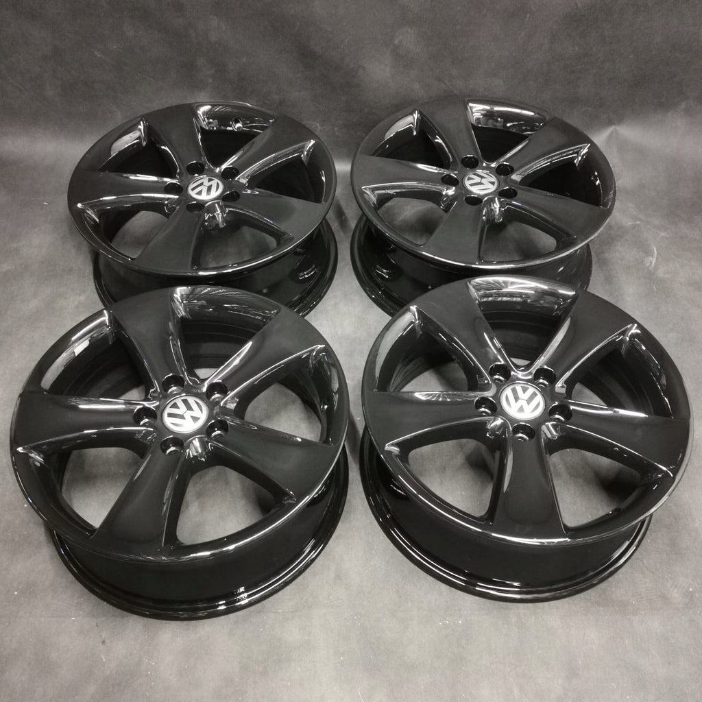4x Alufelge 17 Zoll 6.5" 5x112 39ET Glanz Silber 3C8601025F VW Scirocco Passat FEL9895278420ez