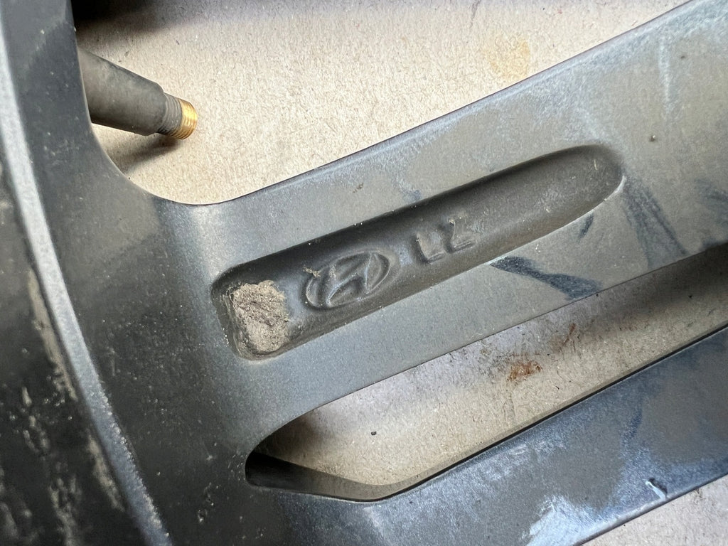 1x Alufelge 17 Zoll 7.0" 4x100 54ET Schwarz 52910-Q0500 Hyundai I20 Iii