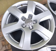 Laden Sie das Bild in den Galerie-Viewer, 4x Alufelge 17 Zoll 8.0" 5x112 39ET Glanz Silber 4G0601025BK Audi C7 B8 FEL1555414318aa