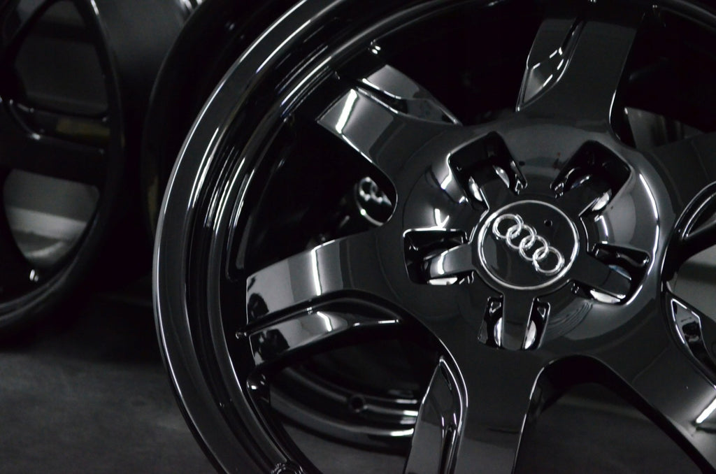 4x Alufelge 17 Zoll 7.5" 5x112 28ET Glanz Schwarz Audi A4 B6 B7 Rim Wheel FEL4110679325ve