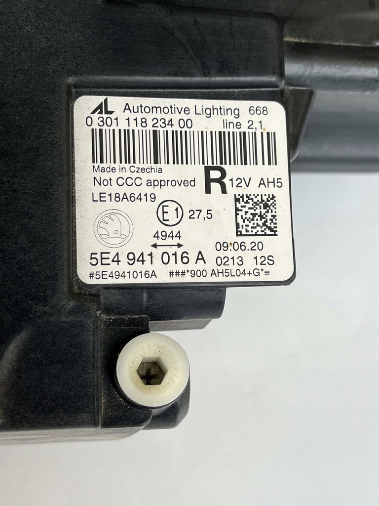 Frontscheinwerfer Skoda Octavia I 5E4941016A LED Rechts Scheinwerfer Headlight SCH3635005896ja