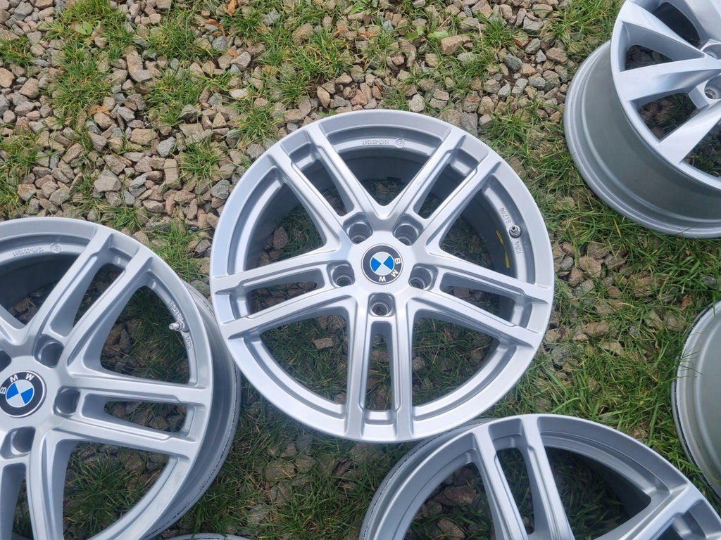 4x Alufelge 17 Zoll 7.5" 5x112 30ET Glanz Silber KBA51746 BMW G01 G02 Rim Wheel FEL2442508954uj