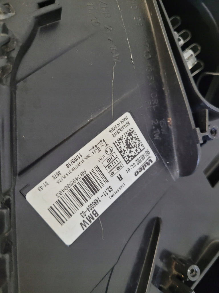 Frontscheinwerfer BMW X1 F48 7495004 Rechts Scheinwerfer Headlight SCH8589731462hp