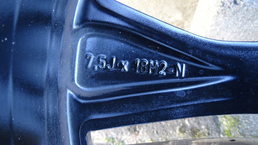 1x Alufelge 18 Zoll 7.5" 5x112 53ET Glanz Schwarz A2474015000 Mercedes-Benz W247 FEL8633631560tm