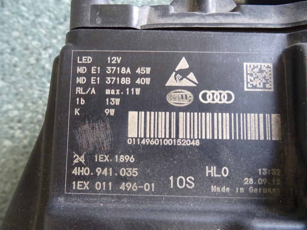 Frontscheinwerfer Audi A8 4H0941035 LED Links Scheinwerfer Headlight SCH7043852434mw