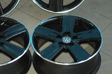 Laden Sie das Bild in den Galerie-Viewer, 4x Alufelge 16 Zoll 6.5&quot; 5x100 43ET Schwarz 6Q0601025S Skoda Golf Rim Wheel