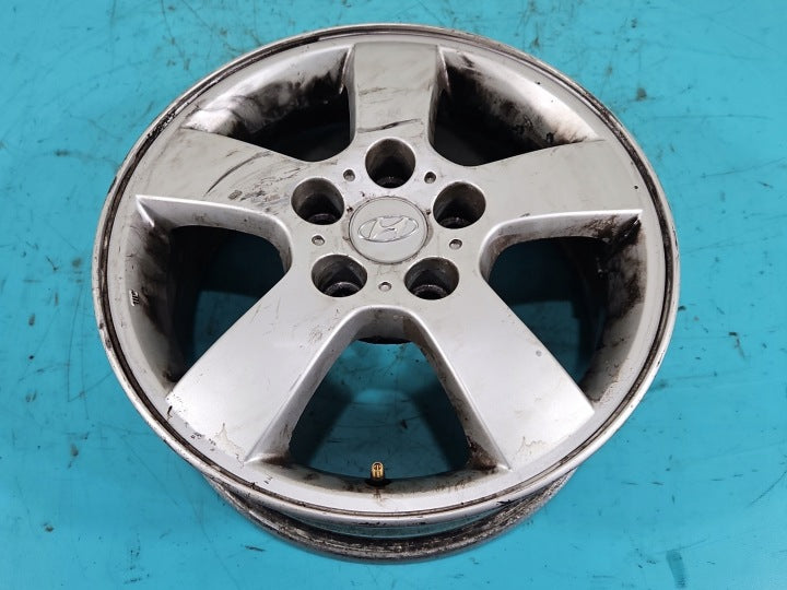 4x Alufelge 16 Zoll 6.5" 5x114.3 Hyundai Tucson Rim Wheel FEL9979395661dk