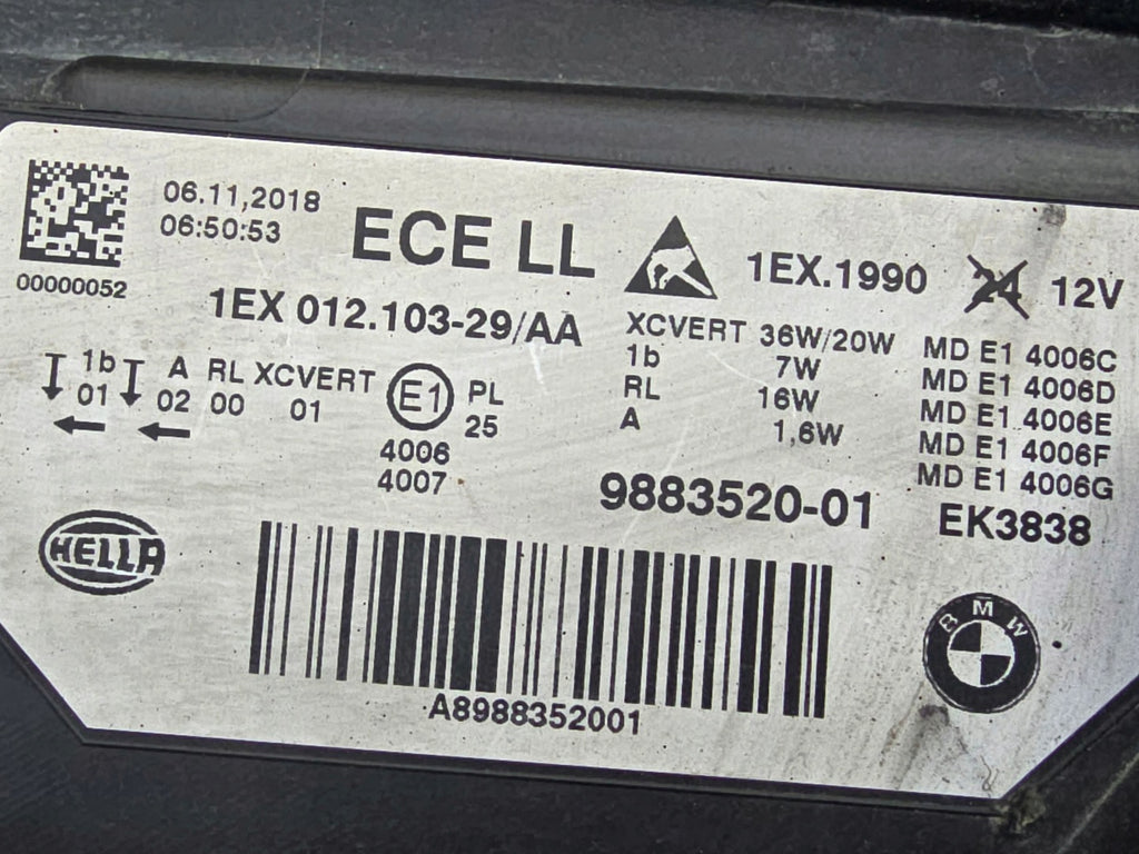 Frontscheinwerfer BMW 3 F30 F31 1EX012 103-29 Full LED Rechts Headlight SCH2540704287fm