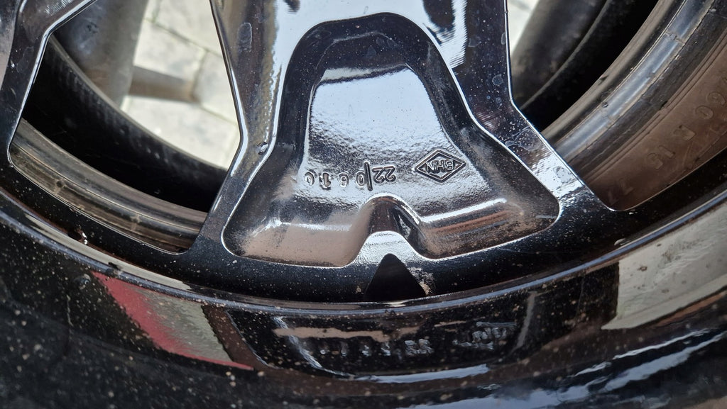 1x Alufelge 17 Zoll 6.5" 5x114.3 50ET Glanz Schwarz 403000531 Renault Rim Wheel