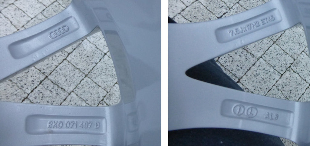 1x Alufelge 17 Zoll 7.5" 5x112 45ET Glanz Silber 8K0071497B Audi A4 Rim Wheel FEL5385855394qg