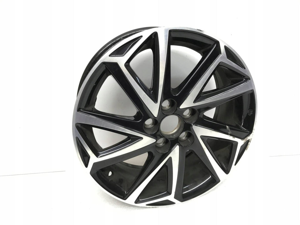 1x Alufelge 16 Zoll 6.0" 5x100 50ET Glanz Schwarz PW457-0D004 Toyota Yaris FEL4324019993od
