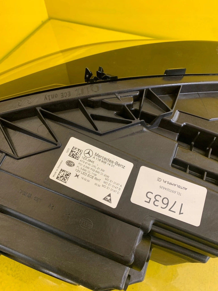 Frontscheinwerfer Mercedes-Benz Cla A1189061401 Full LED Rechts Headlight SCH5722742015xx