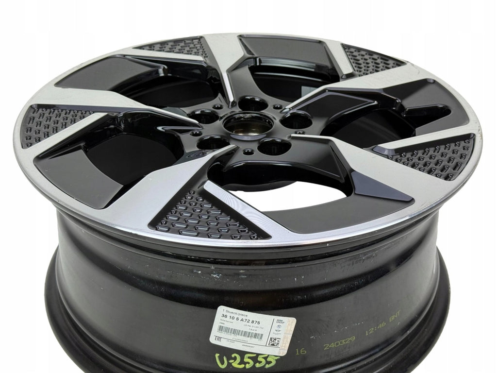 1x Alufelge 18 Zoll 7.5" 5x112 50ET Glanz Schwarz 3113300XNY02A Mini Rim Wheel FEL5372297114eu