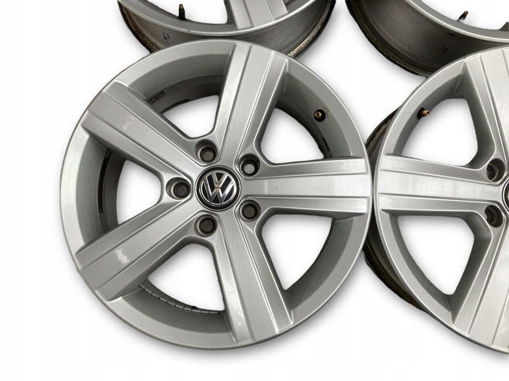 4x Alufelge 16 Zoll 6.5" 5x112 46ET 5G0601025BN VW Golf VII Touran I Jetta Caddy FEL8601120318kz