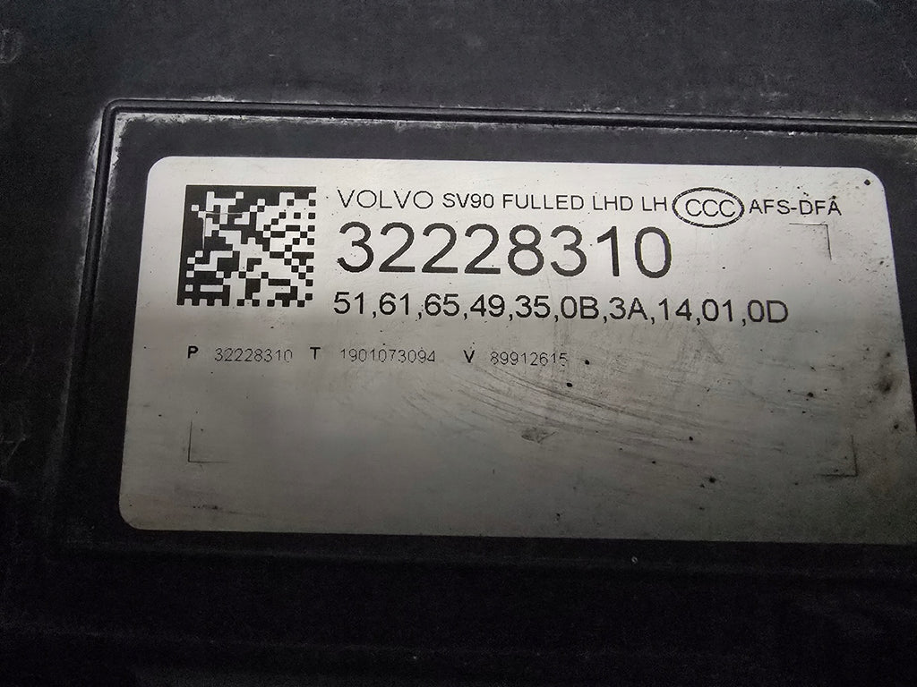 Frontscheinwerfer Volvo S90 V90 32228310 Full LED Links Scheinwerfer Headlight SCH5133125630eu