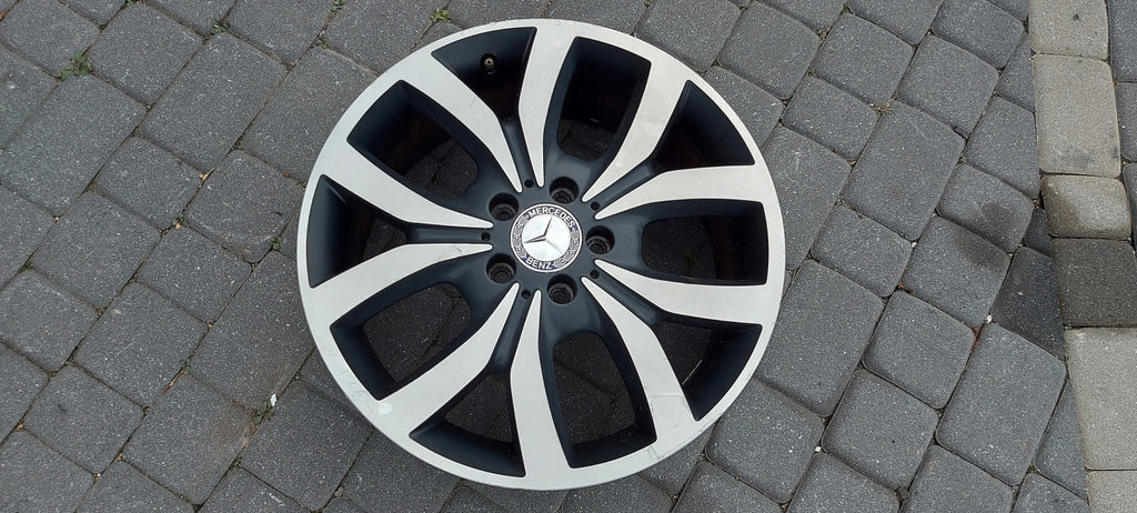 1x Alufelge 18 Zoll 7.5" 5x112 52ET Glanz Schwarz A2464012102 Mercedes-Benz FEL7081955987rl