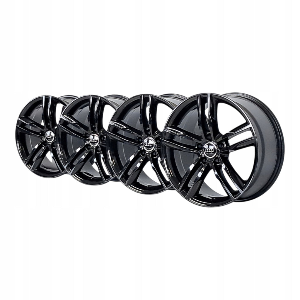 4x Alufelge 18 Zoll 8.0" 5x112 35ET Glanz Schwarz 8K0601025 Audi A4 B7 Rim Wheel FEL6694529644vs