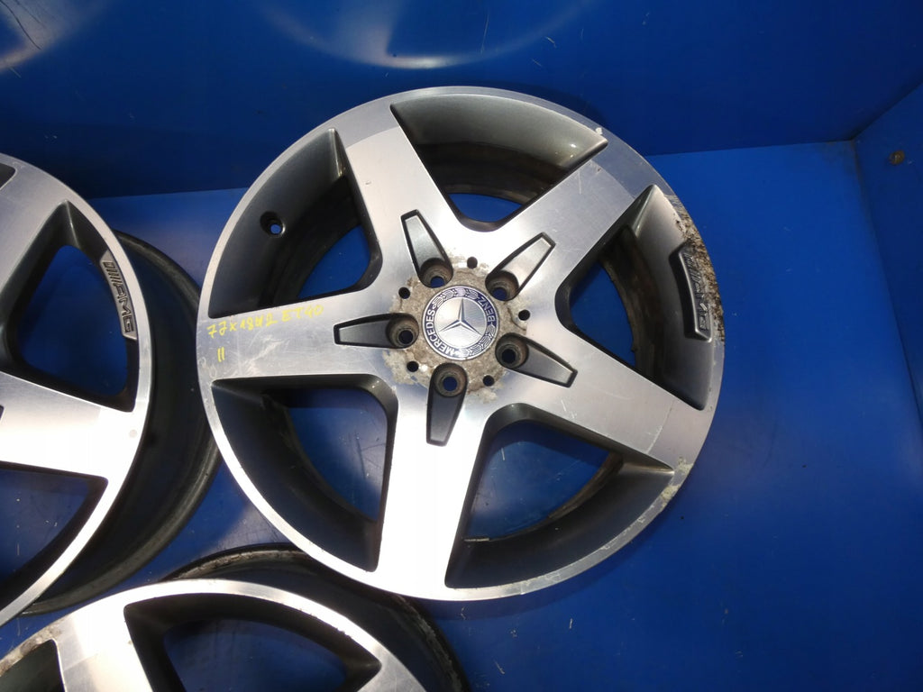 1x Alufelge 18 Zoll 7.0" 5x112 40ET Glanz Mercedes-Benz W176 Rim Wheel FEL5419543844hh