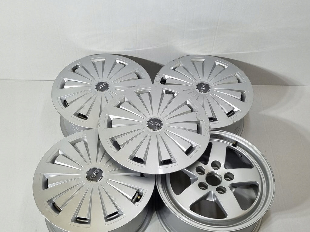 4x Alufelge 16 Zoll 7.0" 5x112 35ET Glanz Silber 8W0601025 Audi Rim Wheel