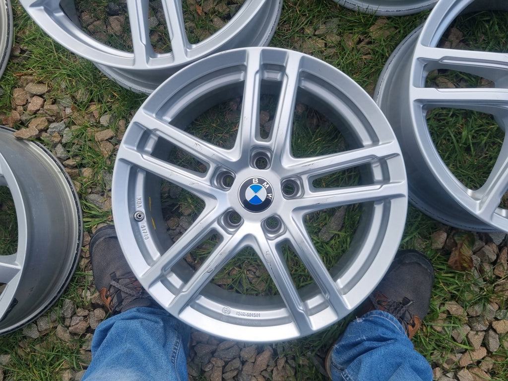 4x Alufelge 17 Zoll 7.5" 5x112 30ET Glanz Silber KBA51746 BMW G01 G02 Rim Wheel FEL2442508954uj