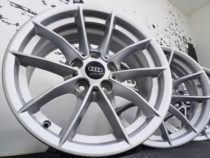 4x Alufelge 16 Zoll 6.5" 5x112 22ET Silber Audi C6 A4 B6 B7 4 Rim Wheel FEL6048760686km