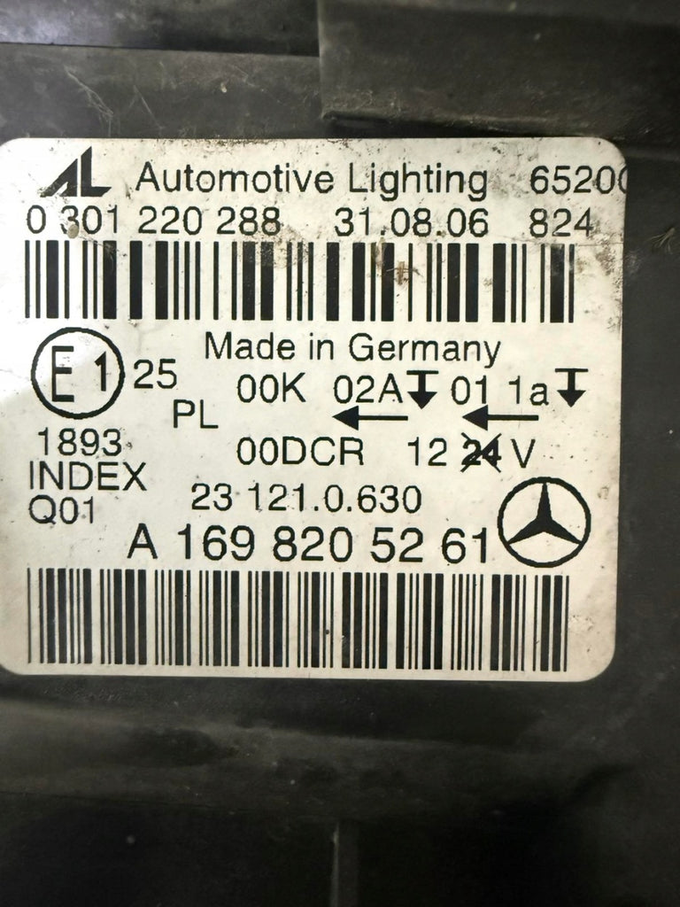 Frontscheinwerfer Mercedes-Benz W245 A1698204661 0301220286 Rechts Headlight SCH1625253964pe