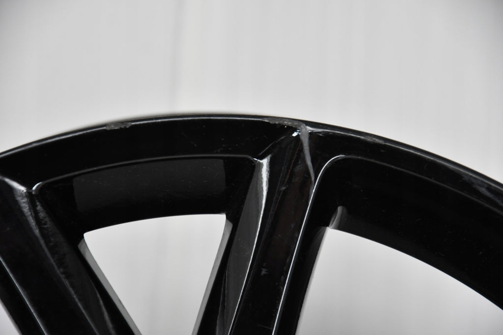 1x Alufelge 17 Zoll 6.5" 5x114.3 45ET Glanz Schwarz Mazda Rim Wheel FEL6820414172dh