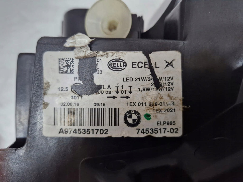 Frontscheinwerfer BMW F21 F20 7453517-02 LED Links Scheinwerfer Headlight SCH3514105652ed