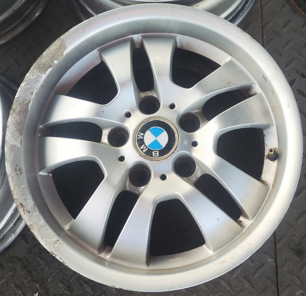 1x Alufelge 16 Zoll 7.0" 5x120 34ET Glanz Silber 6765762 BMW E90 Rim Wheel FEL2262076333gf