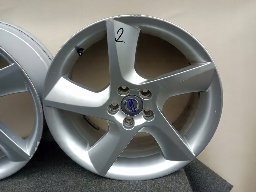 1x Alufelge 18 Zoll 8.0" 5x108 55ET Glanz Silber 30714023 Volvo S60 S80