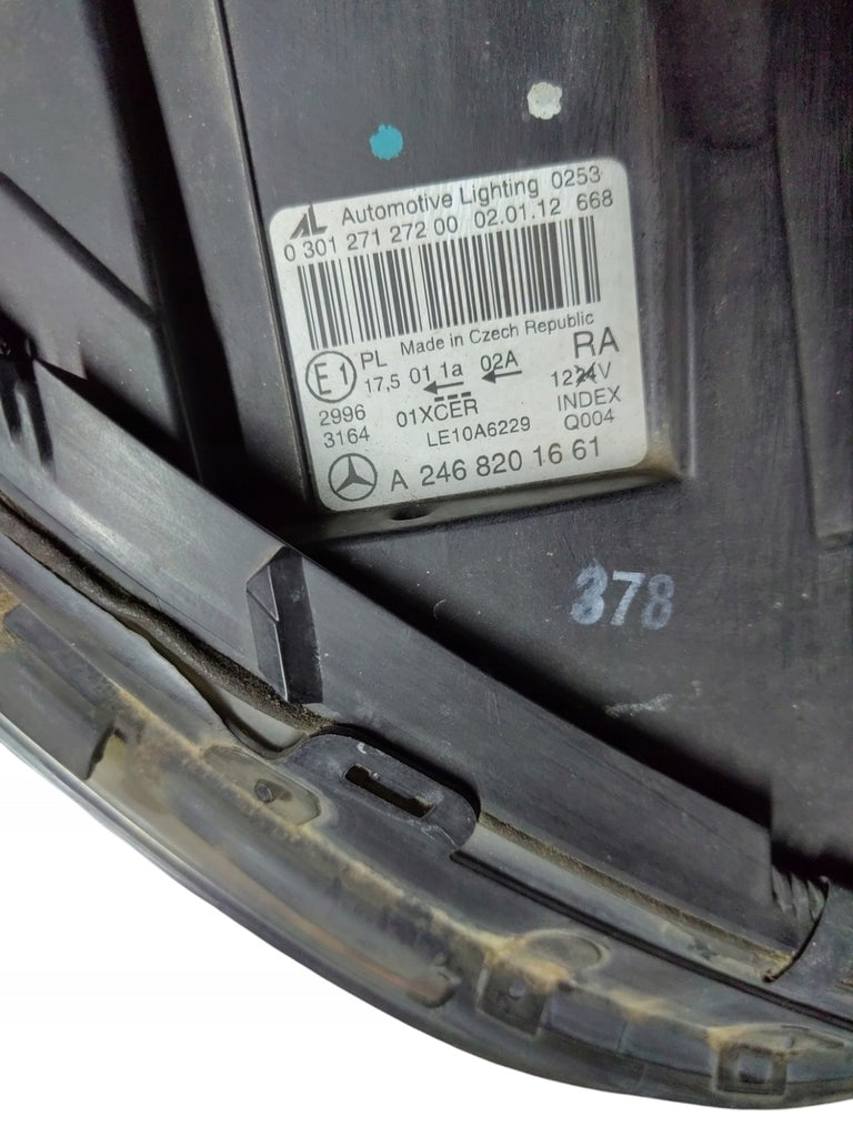 Frontscheinwerfer Mercedes-Benz W246 2468201661 Rechts Scheinwerfer Headlight SCH8646182710am