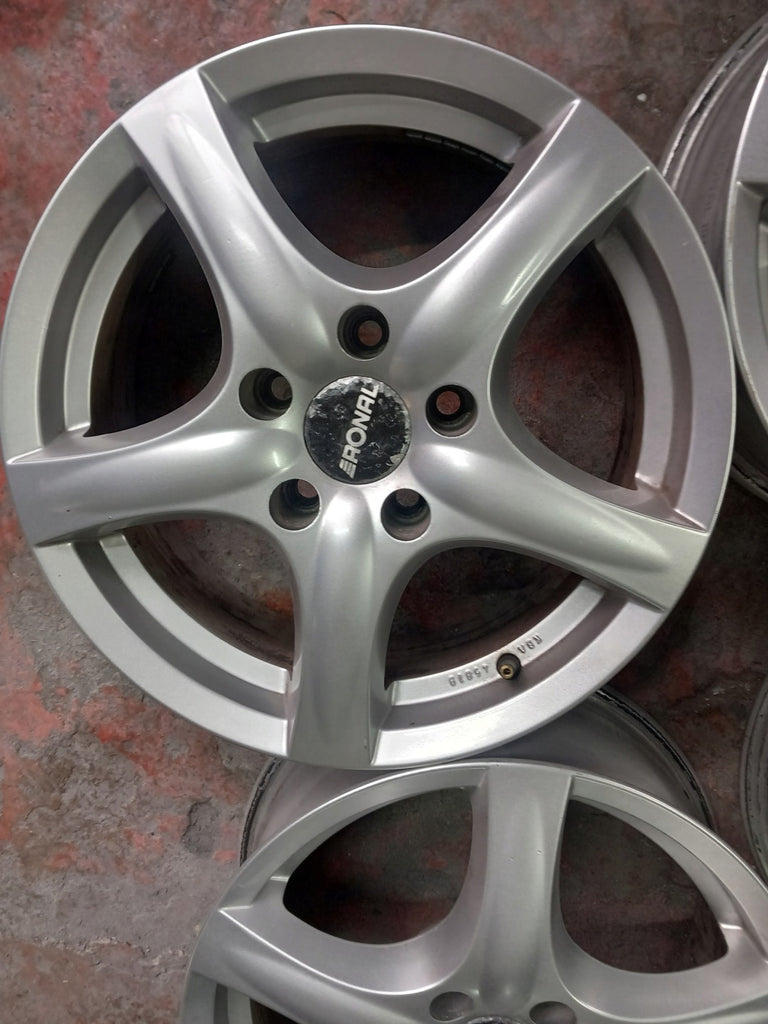 4x Alufelge 16 Zoll 6.5" 5x114.3 45ET 56R6665 Hyundai I30 Juke Rim Wheel FEL3951434341cp