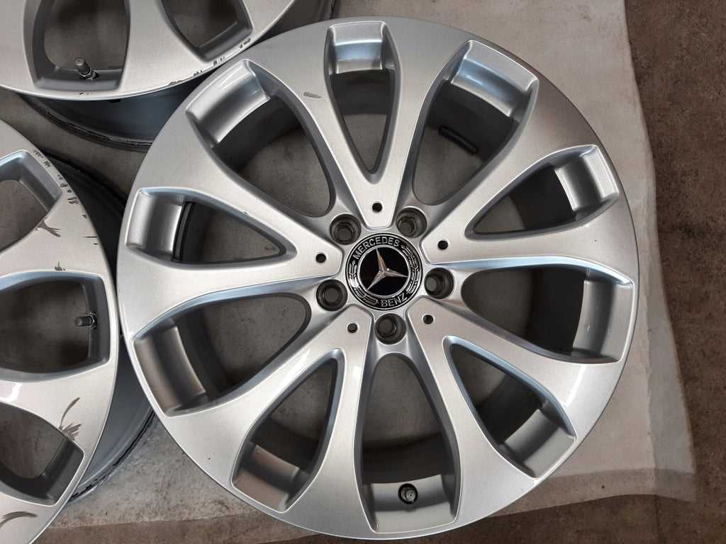 4x Alufelge 18 Zoll 8.0" 5x112 43ET Glanz Silber A2134011100 Mercedes-Benz W213 FEL9224160139sc