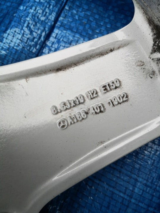 1x Alufelge 19 Zoll 8.5" 5x112 59ET Matt Schwarz A1664011902 Mercedes-Benz W166 FEL8382568872ep