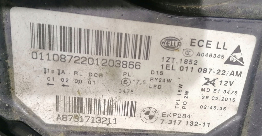 Frontscheinwerfer BMW F11 7317132 Xenon Rechts Scheinwerfer Headlight SCH3166536032nb