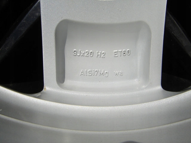 1x Alufelge 20 Zoll 9.0" 5x130 60ET Glanz Silber 7L6601025AG Audi Q7 Touareg 7l6 FEL2575996416ch