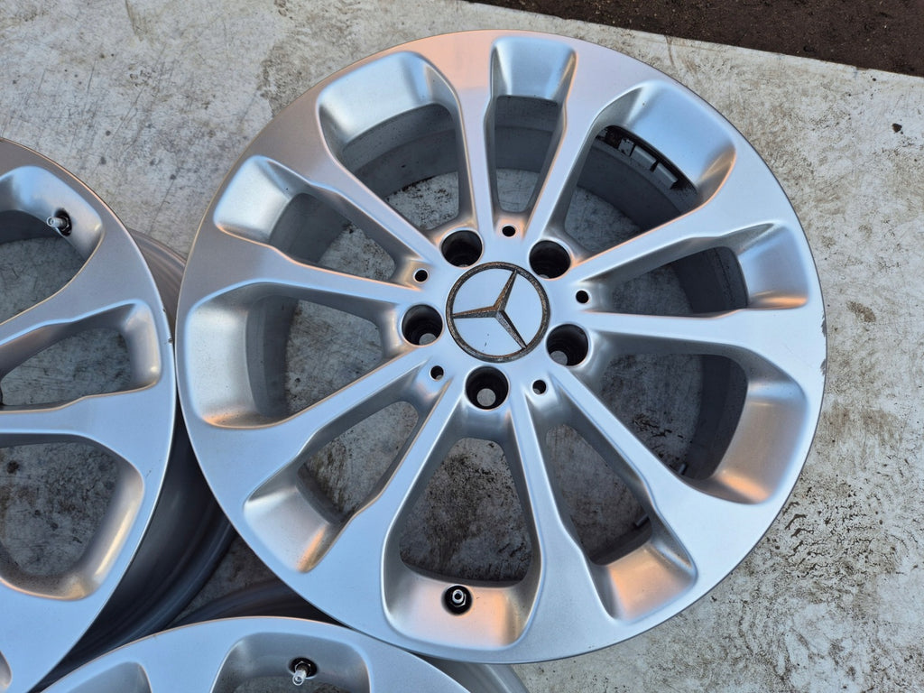 4x Alufelge 17 Zoll 6.5" 5x112 38ET Glanz Silber A1564011700 Mercedes-Benz Gla FEL9335464013fo