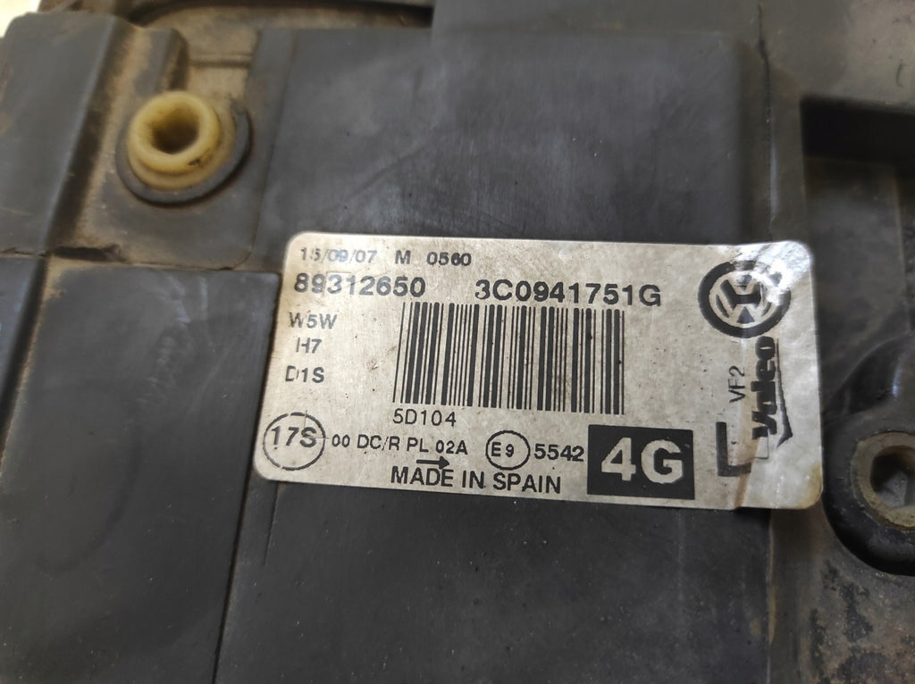 Frontscheinwerfer VW Passat 3C0941751G Links Scheinwerfer Headlight SCH7554094427hs