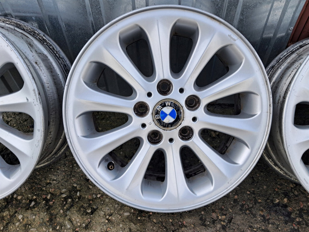 4x Alufelge 16 Zoll 6.5" 5x120 42ET Glanz Silber BMW E46 E90 E87 Rim Wheel FEL5365236374kf