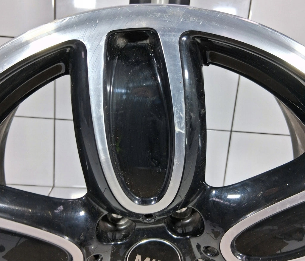 1x Alufelge 18 Zoll 7.0" 5x112 54ET Glanz Schwarz 6855115 Mini F56 F55 Rim Wheel FEL9766759828ps