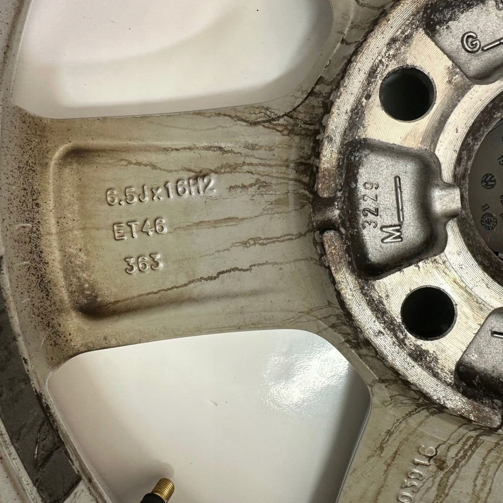 4x Alufelge 16 Zoll 6.5" 5x112 46ET Glanz Silber 5G0601025BN VW Golf Vii FEL4480222494xk