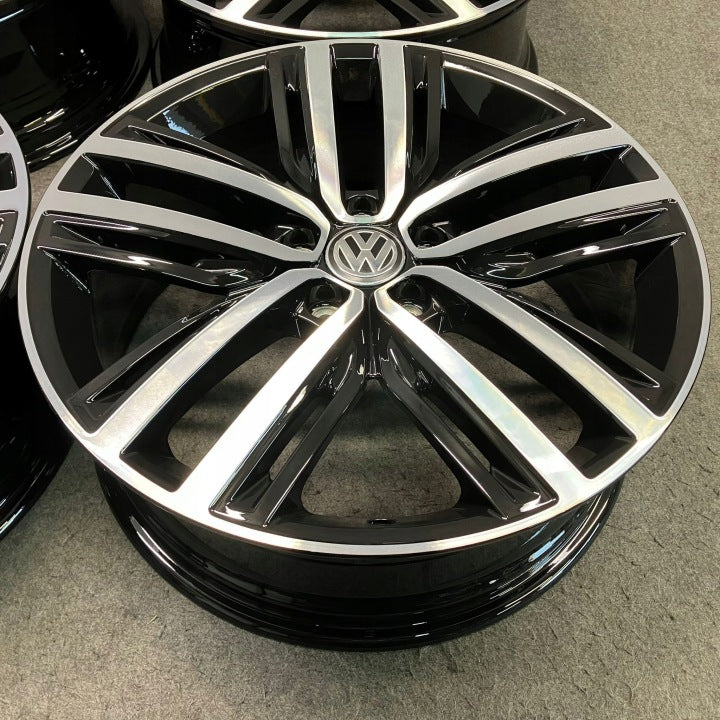 4x Alufelge 19 Zoll 7.0" 5x112 43ET Glanz Silber 5NA601025AP VW Tiguan Rim Wheel FEL7876751396oo