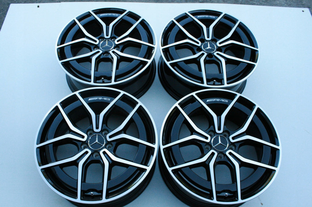 4x Alufelge 19 Zoll 8.0" 5x112 43ET Glanz Schwarz A2134016500 Mercedes-Benz W213 FEL1845855098bf