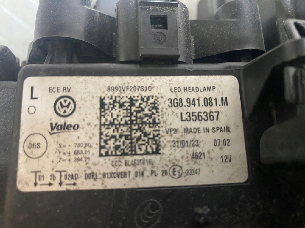 Frontscheinwerfer VW Arteon 3G8941081 LED Links Scheinwerfer Headlight SCH7430802374cf