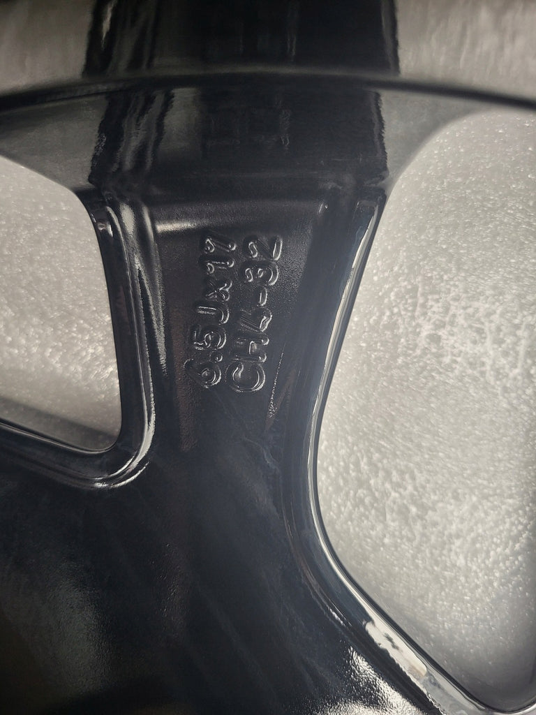 1x Alufelge 17 Zoll 6.5" 4x100 32ET Glanz Schwarz 9835097480 Opel Mokka