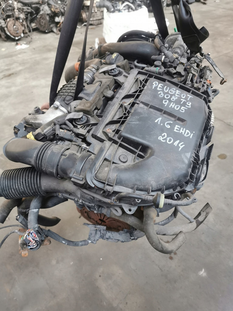 Motor Peugeot 308 I 10JBFB 9H05 1.6 EHDI Diesel Engine Komplett