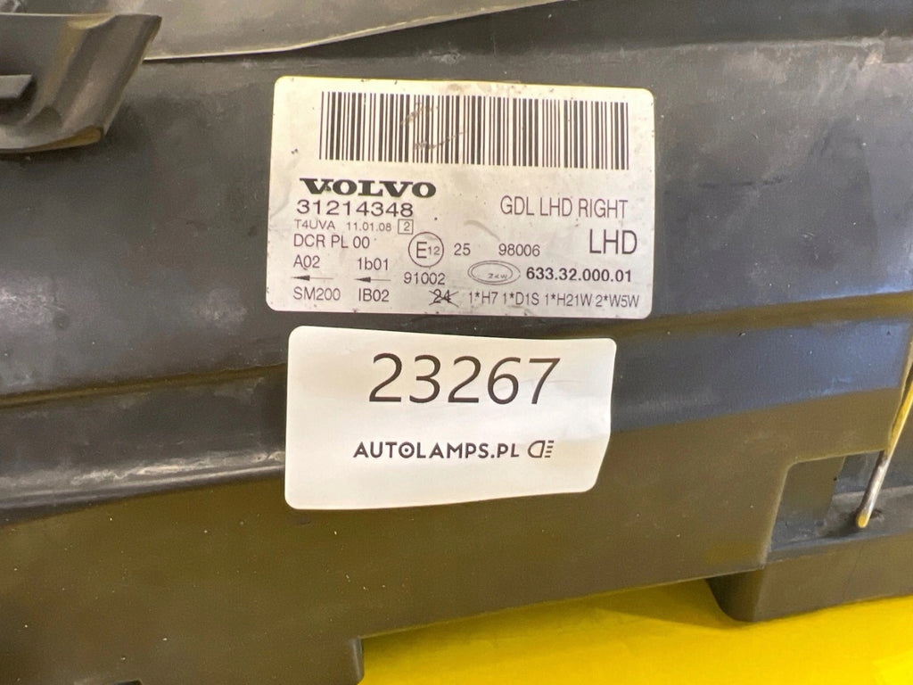 Frontscheinwerfer Volvo S80 V70 III 31214348 Xenon Rechts Scheinwerfer Headlight SCH1593878861zv