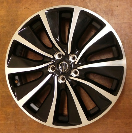 1x Alufelge 19 Zoll 7.0" 5x108 38ET Glanz Schwarz YP00174580 Opel Grandland FEL7258346771we