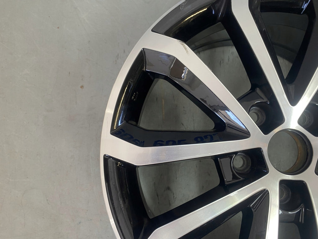 1x Alufelge 17 Zoll 7.0" 5x112 49ET Glanz Schwarz 5E0601025AE Skoda Octavia Iii