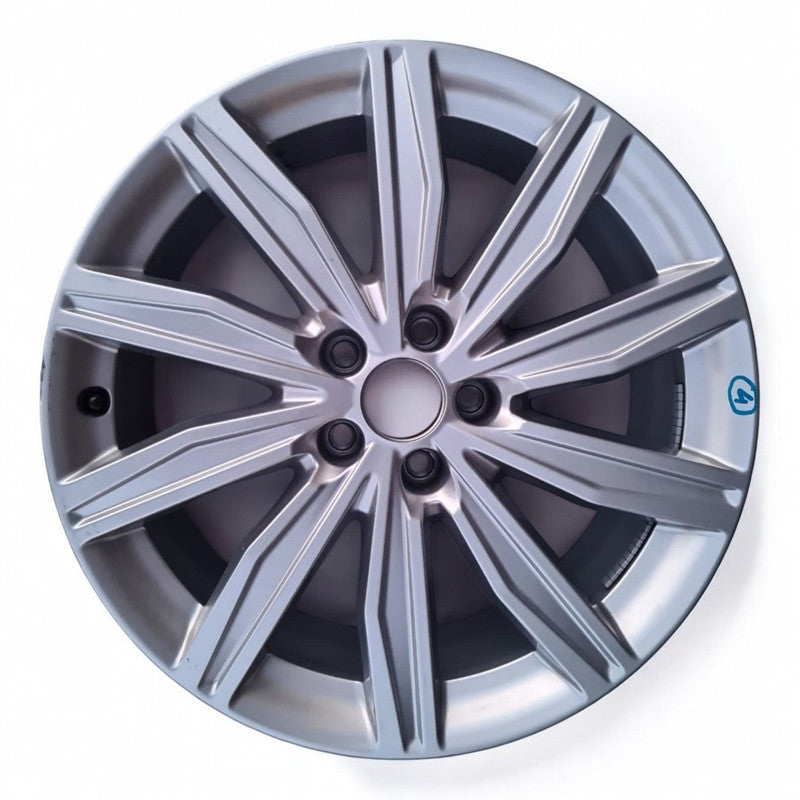 1x Alufelge 19 Zoll 8.0" 5x112 39ET Glanz Silber 4K0601025M Audi Rim Wheel